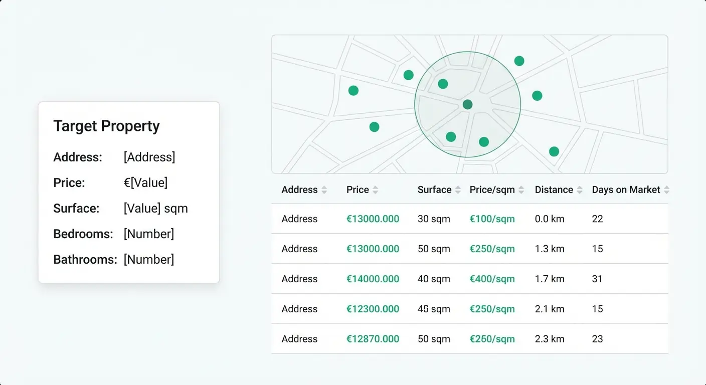 Comparable Market Analysis Tool